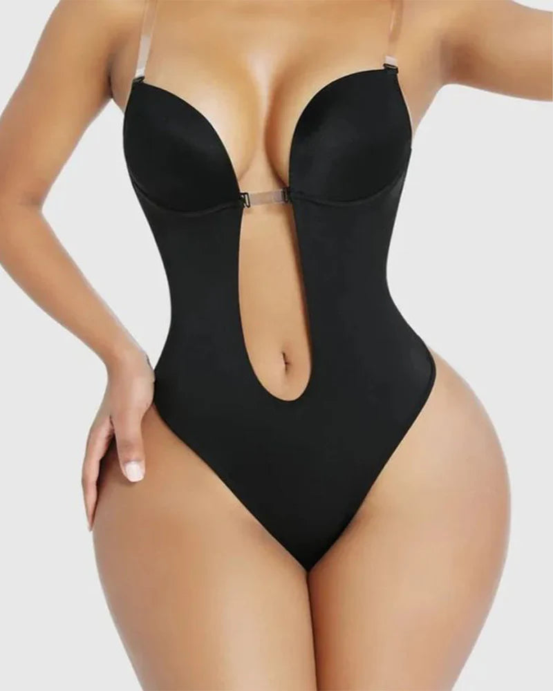 AirSculpt Trägerloser U Plunge Tanga-Bodysuit - bodysuit
