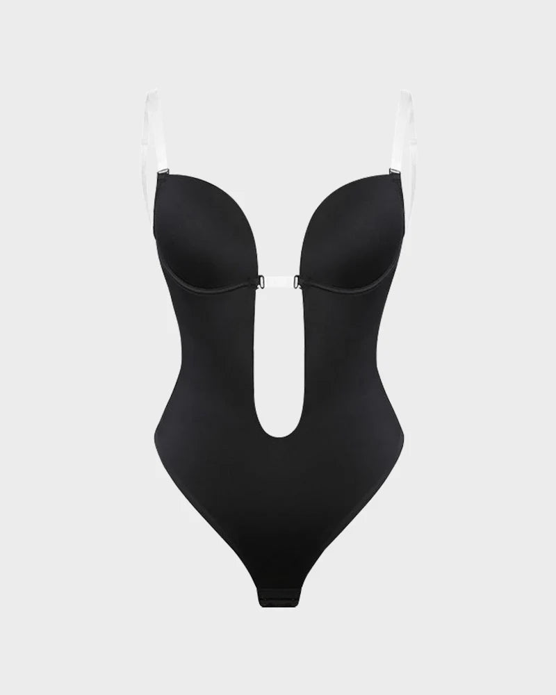 AirSculpt Trägerloser U Plunge Tanga-Bodysuit - bodysuit