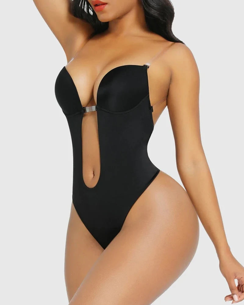 AirSculpt Trägerloser U Plunge Tanga-Bodysuit - bodysuit