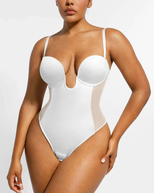 AirSculpt Deep Plunge String-Bodysuit mit tiefem Rücken 2