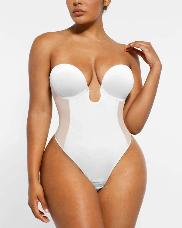 AirSculpt Deep Plunge String-Bodysuit mit tiefem Rücken 2