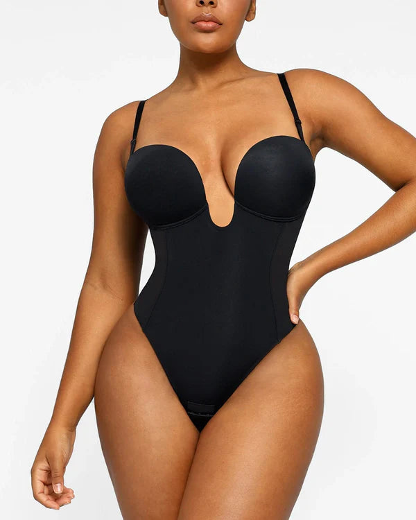 AirSculpt Deep Plunge String-Bodysuit mit tiefem Rücken 2