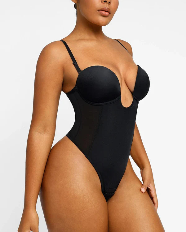 AirSculpt Deep Plunge String-Bodysuit mit tiefem Rücken 2