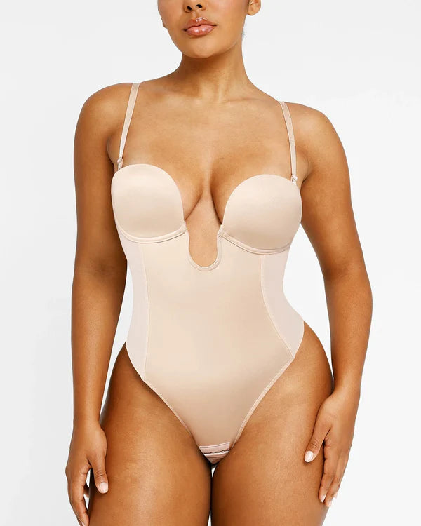 AirSculpt Deep Plunge String-Bodysuit mit tiefem Rücken 2