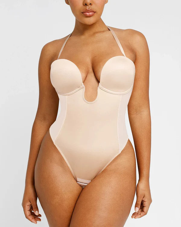 AirSculpt Deep Plunge String-Bodysuit mit tiefem Rücken 2