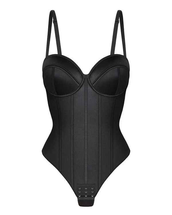 AirSculp Retro-Stil geschröpft BH-frei Tanga Bodysuit 2