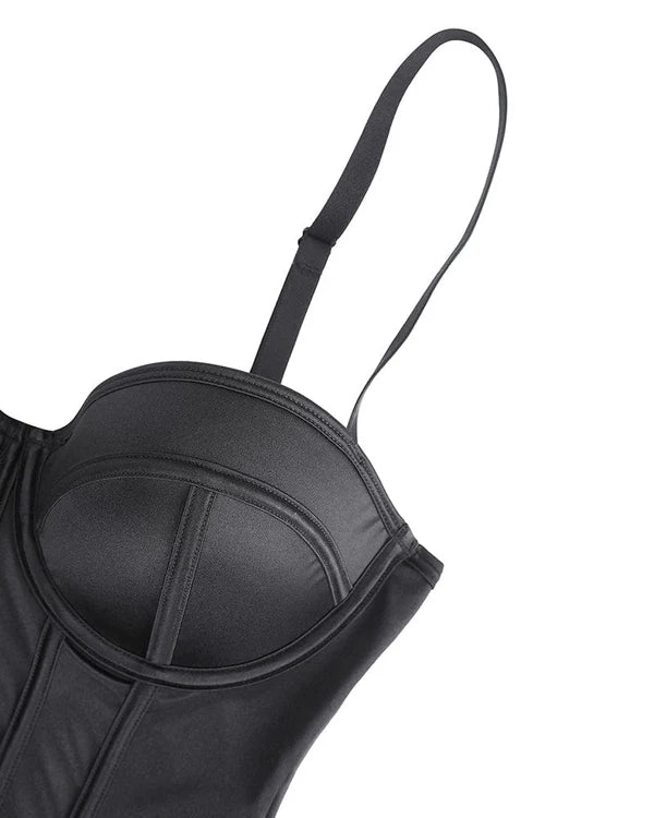 AirSculp Retro-Stil geschröpft BH-frei Tanga Bodysuit 2