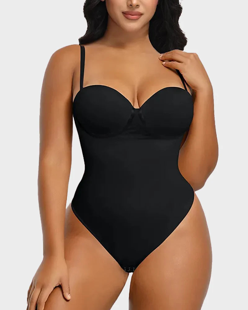 Nahtlos geschnürter Rücken Shapewear-Body - bodysuit