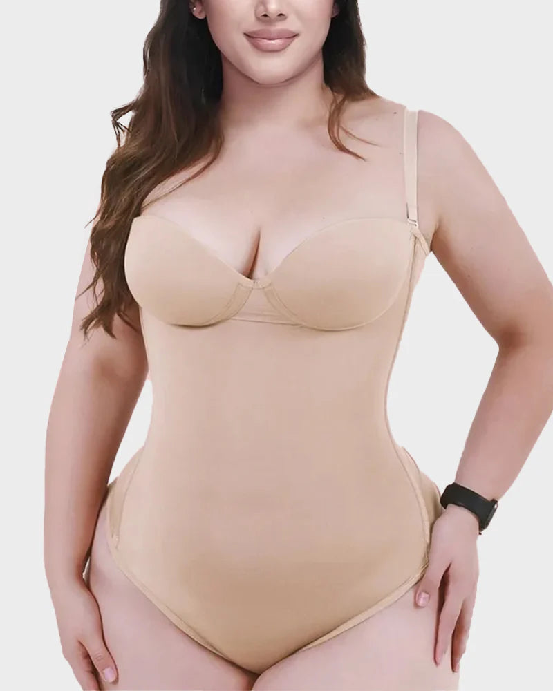 Nahtlos geschnürter Rücken Shapewear-Body - bodysuit