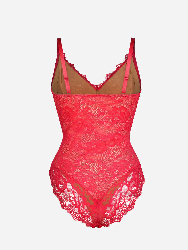 AirSculpt Spitze V-Ausschnitt Ganzkörper-Bodysuit 2