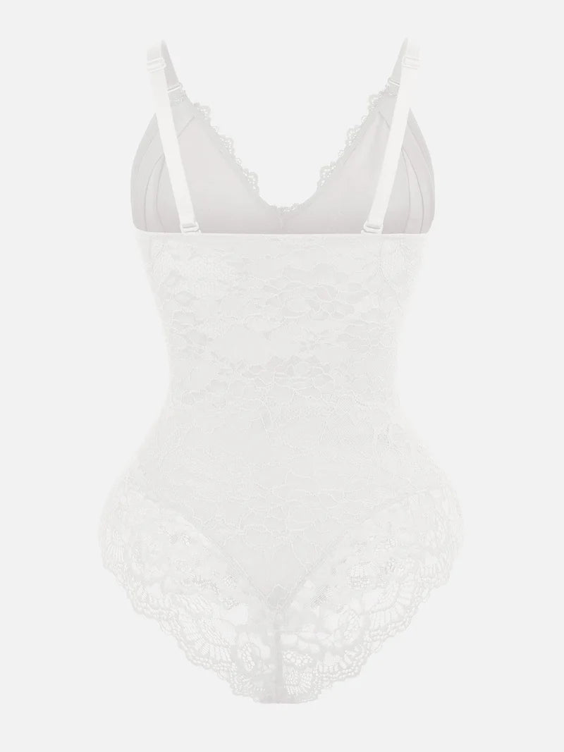AirSculpt Spitze V-Ausschnitt Ganzkörper-Bodysuit 2