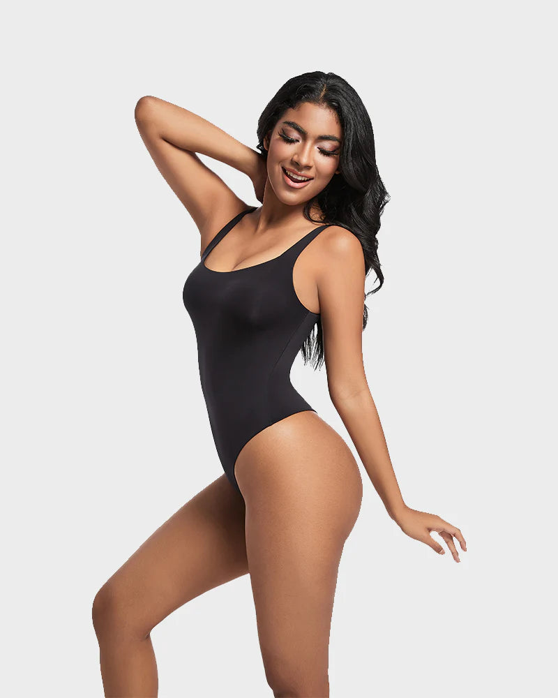 AirSculpt Ärmelloser Bodysuit mit Rundhalsausschnitt - bodysuit