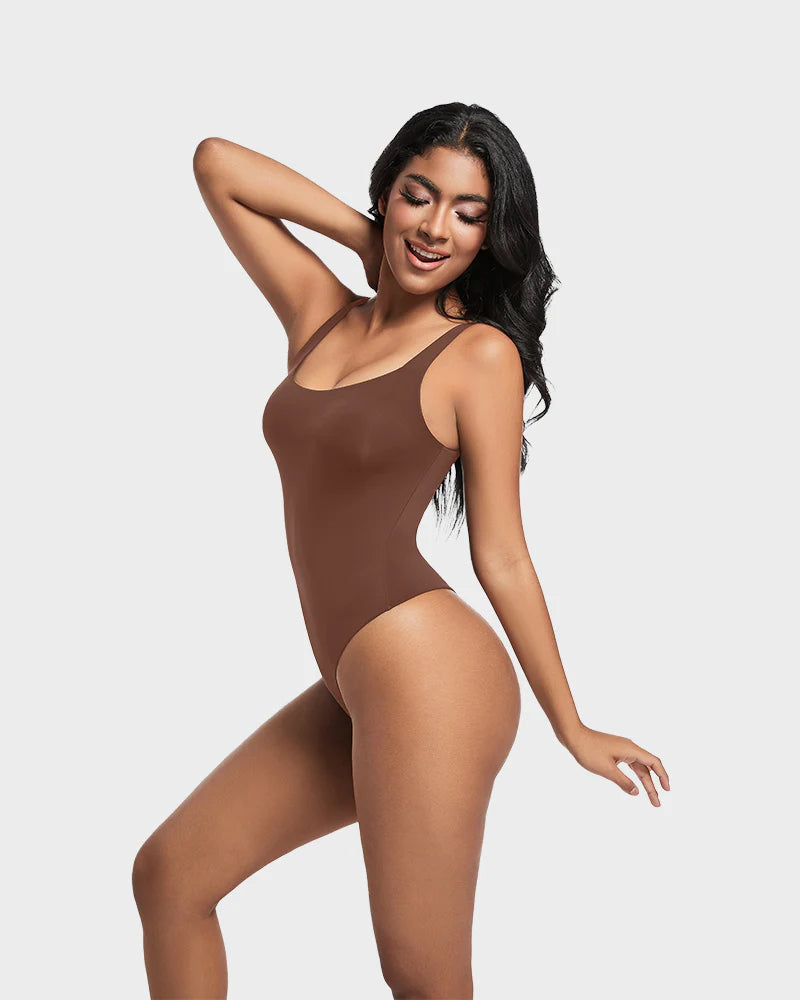 AirSculpt Ärmelloser Bodysuit mit Rundhalsausschnitt - bodysuit