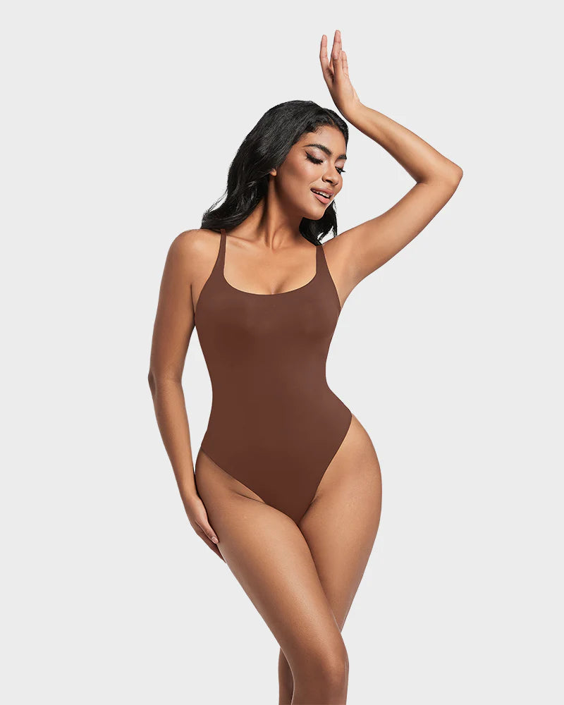 AirSculpt Ärmelloser Bodysuit mit Rundhalsausschnitt - bodysuit
