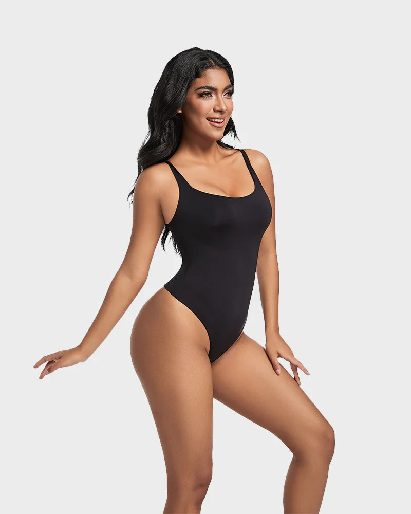 AirSculpt Ärmelloser Bodysuit mit Rundhalsausschnitt - bodysuit
