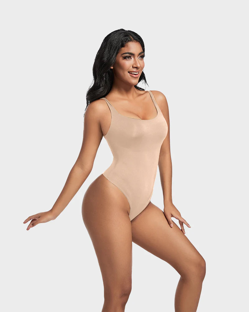 AirSculpt Ärmelloser Bodysuit mit Rundhalsausschnitt - bodysuit