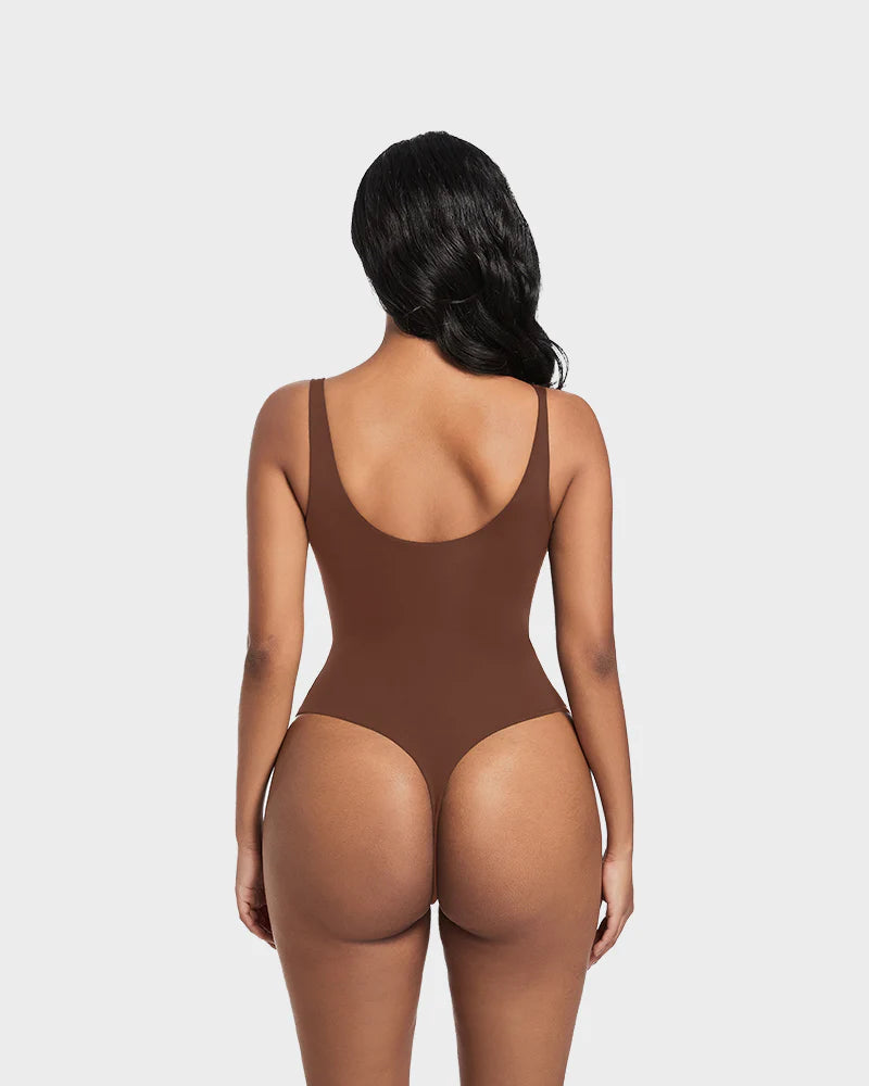 AirSculpt Ärmelloser Bodysuit mit Rundhalsausschnitt - bodysuit