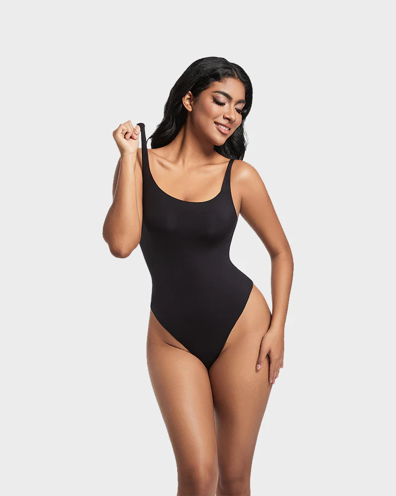 AirSculpt Ärmelloser Bodysuit mit Rundhalsausschnitt - bodysuit