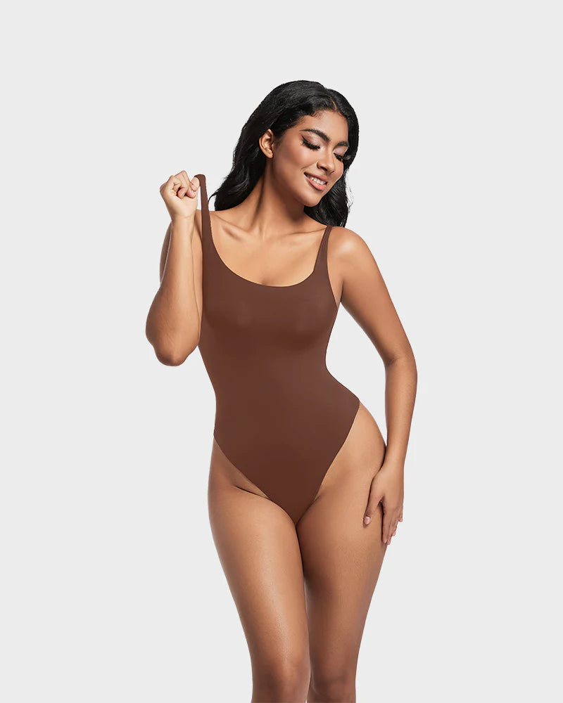AirSculpt Ärmelloser Bodysuit mit Rundhalsausschnitt - bodysuit