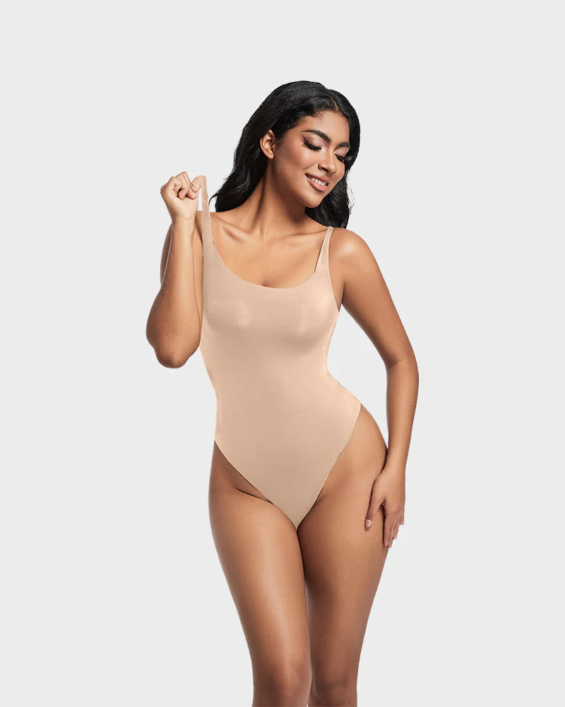AirSculpt Ärmelloser Bodysuit mit Rundhalsausschnitt - bodysuit